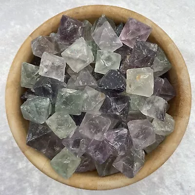 £1 • Buy Rainbow Fluorite Octahedron