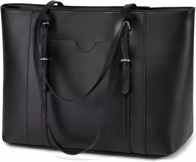 Laptop Tote Bag For WomenVaschy PU Leather Water Resistant TravelWorkTeacher • $77.39