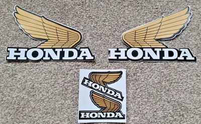 HONDA Gold Wing 2 X  PAIRs Fuel Tank Wing Decal Vinyl Graphics Large & Small • £5.99