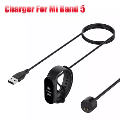 Bracelet Accessories Date Cable Charger For Xiaomi Mi Band 5 Charging Line • £2.88