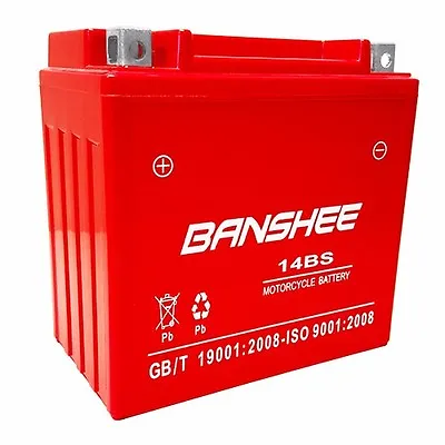 YTX14-BS High Performance - Maintenance Free Sealed AGM Motorcycle Battery • $46.88