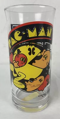 Vintage Pac Man Ghosts Arcade Glass Cup Bally Midway 1982 Pac-Man 6” W/ Tag • $13.29