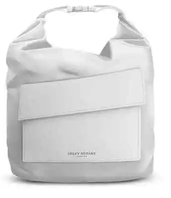 ISSEY MIYAKE Gray BUCKET Pouch Trousse Cosmetic Makeup Sak Travel BAG Clutch New • $14.99
