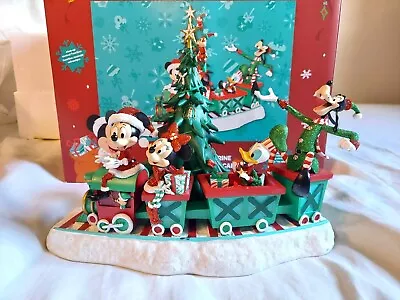 Mickey Mouse And Friends Musical Train Disney Figurine Holiday Christmas NIB • $59.99