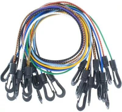 1/8 Shock Cord 5Ft Kit With 4 Plastic Hooks Multiple DIY Colors Available • $6.99