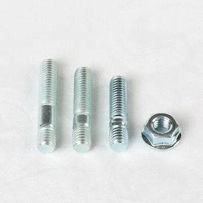 £4.90 • Buy M8 X 35, 40, 45 Exhaust Manifold Studs & Flange Nuts Zinc Plated Select Quantity