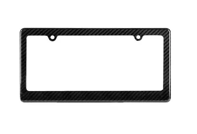 Car Hood Rear License Plate Frame Cover Carbon Fiber 2 Holes For Saab Smart • $51.99