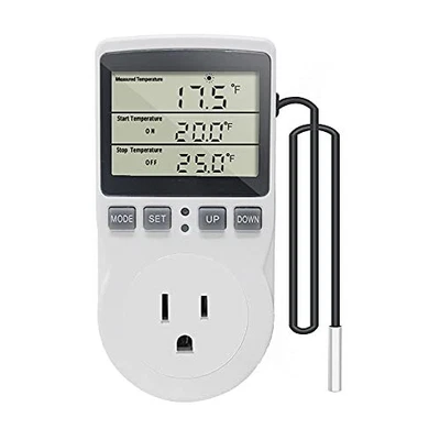 $39.80 • Buy KETOTEK Digital Thermostat Outlet Plug Temperature Controller Outlet Socket 120V