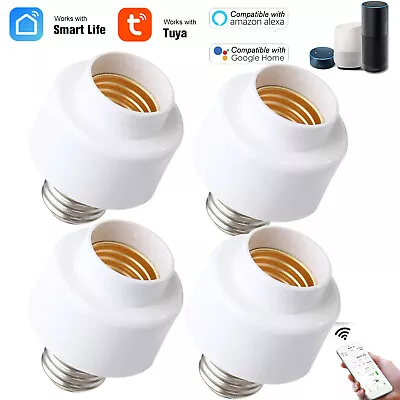 LOT Wireless Smart WiFi E27 Light Bulb Holder Socket Adapter Fit For Alexa O5I0 • $11.96