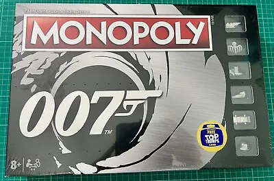 Monopoly James Bond 007 Edition Board Game New Sealed Free Top Trumps Card • £35