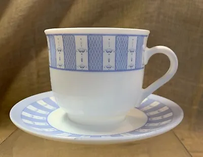 Martha Stewart Everyday GARDEN TRELLIS Glass Coffee/ Tea Cup & Saucer Set(s) • $3.75