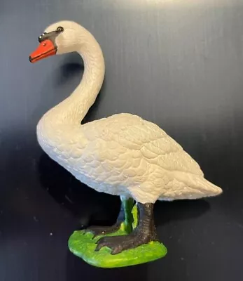 Schleich White Mute Swan Bird Hard Plastic Realistic Figurine 2009 RETIRED LOOK! • $6