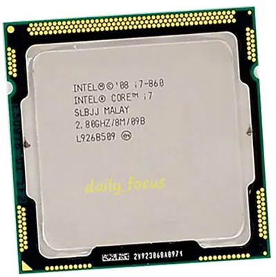 Intel Core I7-860 2.8 GHz LGA1156 4 Cores 8 Threads SLBJJ CPU Processor 8 MB • $46.49