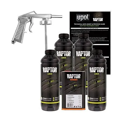 U-POL Raptor Tintable Urethane Spray-On Truck Bed Liner Kit W/Free Spray Gun... • $157.49