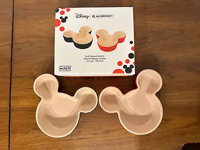 Le Creuset Mickey Mouse Set Of (2) 7.5-fl Oz Ramekins • $70