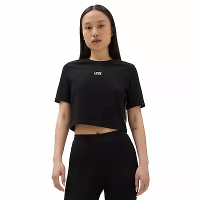 £18 • Buy VANS - Flying V Crop Crew Sport T-Shirt - Womens Short Sleeve Tee - Black Size M