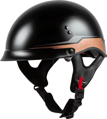 Gmax HH-65 Source Full Dressed Motorcycle Half Helmet Adult Sizes XS SM & 2XL • $44.99
