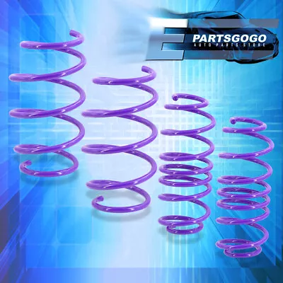 For 95-99 Nissan Maxima A32 Purple F&R Suspension Coil Drop Lowering Springs Set • $53.99