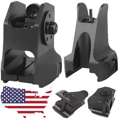 1 Pair Tactical  Iron Sights Fixed Front RearSet For DD Rapid Backup Hunting USA • $15.45