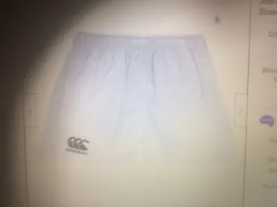 Canterbury Shorts Junior XL R.R.P £16.99 White NEW WITH TAGS Ideal Rugby Leisure • £10.99