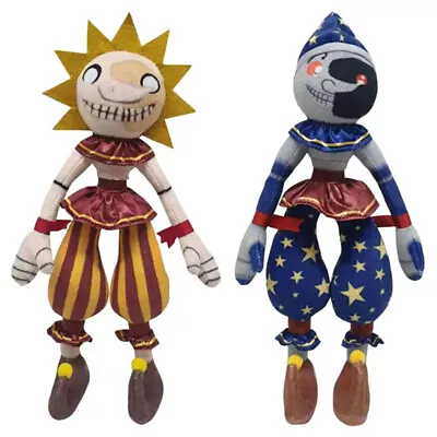 Sundrop Moondrop FNAF Plush Toy Sunrise Security Breach Clown Sun And Moon Doll~ • £8.78