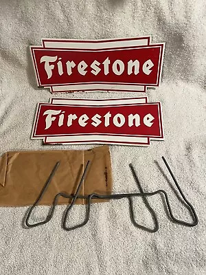 NOS Vintage Firestone Tire Stand Rack Sign • $229