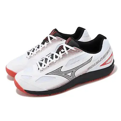 Mizuno Sky Blaster 3 Wide White Black Red Men Badminton Sports Shoes 71GA2345-03 • $76.99