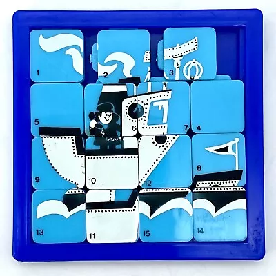 Vintage C.R.M. Sliding Puzzle France Compagnie Radio-Maritime French Game • $13.79