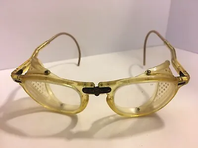 $33.33 • Buy Vintage Willson Work Safety Glasses Folding Bridge All Original Nice Just Found