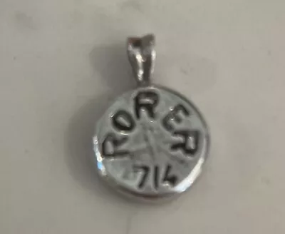 Late 70’s Rorer 714 Quaalude Pill Sterling Silver Replica Pendant • $150