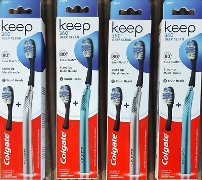 4 PACKS - Colgate Keep 360 Deep Clean Toothbrush Starter Pack - Soft Brush • £15