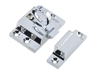 Square Fanlight Catch With Ring Polished Or Satin Chrome Or Polished Brass  • £12.50