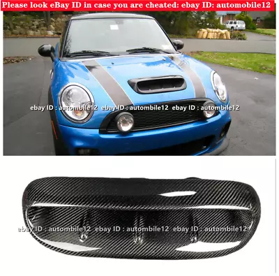 For BMW Mini Cooper S R53 2006 DG Carbon Fiber Hood Scoop Bonnet Vent Duct Cover • $98