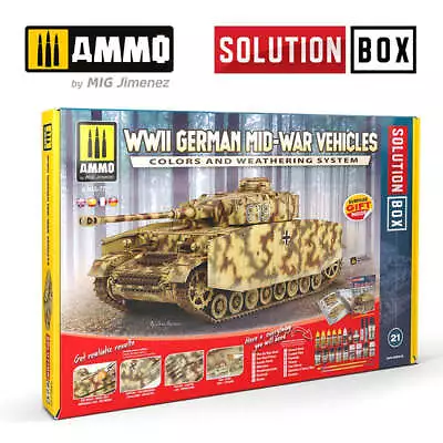 Ammo Solution Box 19 WWII German Mid-War Vehicles #AMIG7727 • $176.99