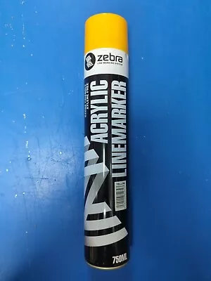 Zebra Acrylic Line Marker Spray Paint - Yellow • £9.99