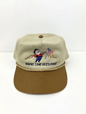 Mining Camp Restaurant Arizona Embroidered Rope Bill Snapback Otto Vintage Hat • $34.99