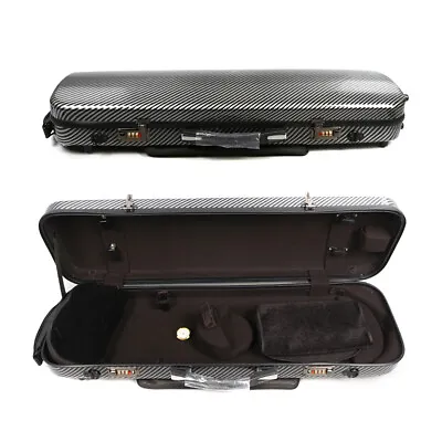 Violin Case 4/4 Mixed Carbon Fiber Hard Case With Music Sheet Bag & Strap & Lock • $69