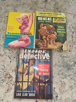 Lot Of 3 Vintage  Magazine 1960s Adult Mens Magazine Entertainment • $27.77