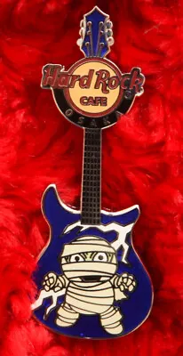 Hard Rock Cafe Pin OSAKA Autumn HALLOWEEN MUMMY Guitar Hat Lapel Logo Japan • $16.99