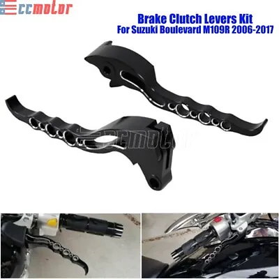 Black Brake Clutch Levers Kit Set For Suzuki Boulevard M109R VZR1800 M90 2006-17 • $49.99