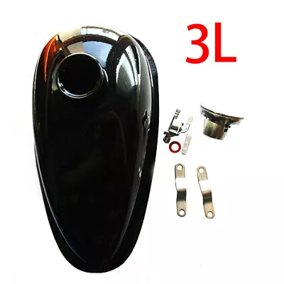 3L Motorized Bicycle Fuel Gas Tank With Cap For 80cc 60cc 66cc 49cc • $29.99