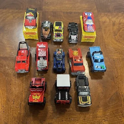 Vintage Lot Of 13 Assorted Die Cast Cars/Truck/Vehicles 70’s And 80’s Matchbox • $19.99