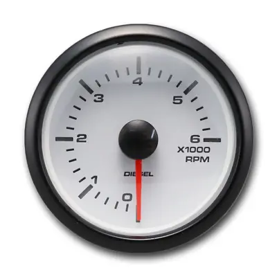 MGS 52mm 2-1/16  Electrical Tachometer For Diesel Engine 6000 RPM White LED • $41.79