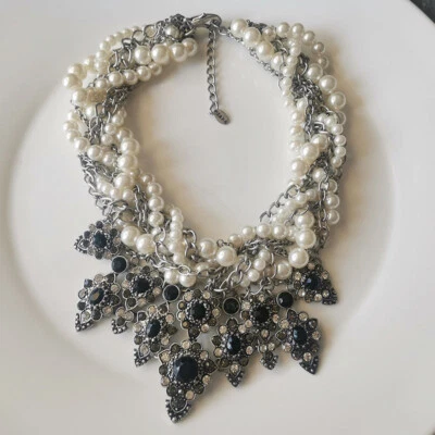 $19.99 • Buy 16  New Zara Collar Statement Necklace Gift Vintage Women Party Holiday Jewelry