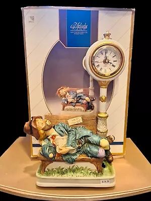 Melody In Motion Waco Wall Street Willie Porcelain Bisque Clock With Box • $65