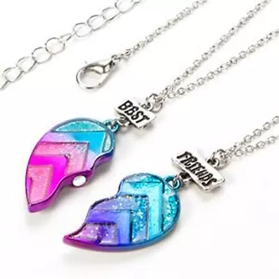 Kid'S Best Friend Jewelry Best Friends Half Heart Pendant Necklace For Children  • $12.40