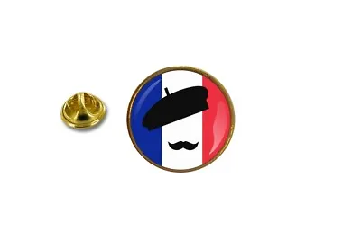 £4.61 • Buy Pins Pin's Badge Metal Lapel Hat Button France Flag Mustache