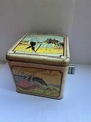 Vintage Norwegian Fairy Tales Motives Large Size Very Nice Tin Box • $115