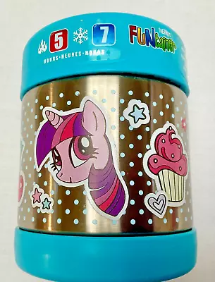 Thermos My Little Pony Funtainer 10 Oz Thermos Teal Hot & Cold 5-7 Hr 2017 • $15.99