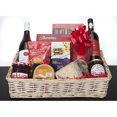 Make Your Own Hamper Kit - Christmas Gift Present Basket Large Cellophane Bow • £12.19